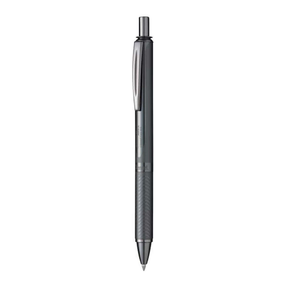 Pentel Energel BL407 Metal Roller Gel Pen with aluminium barrel and textured grip for comfort and control.