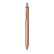 Pentel Energel BL407 Metal Roller Gel Pen with elegant aluminum barrel and textured grip for a professional writing experience.