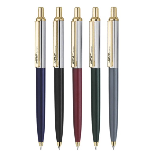 Hauser Berlin Gold Ball Pen | Ink Colour - Blue