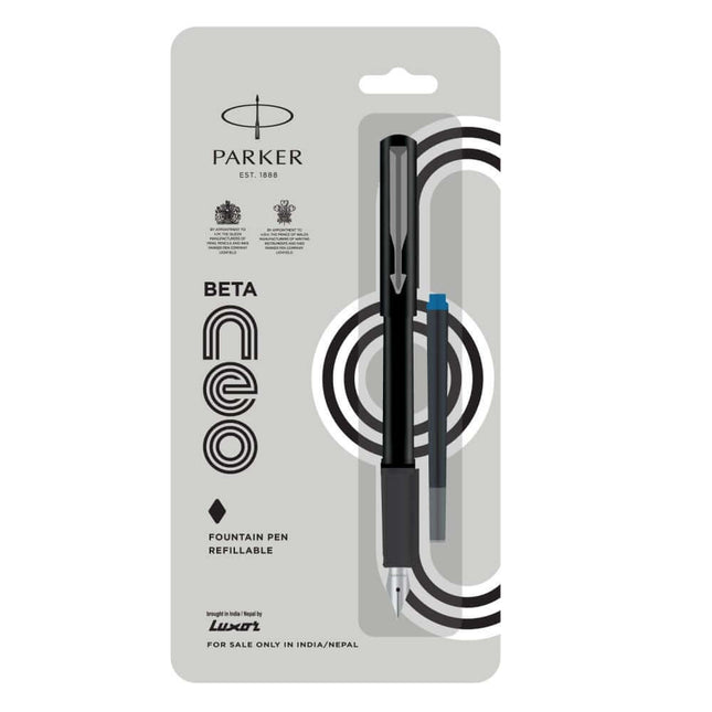 Parker Beta Neo Fountain Pen with Quink Cartridge