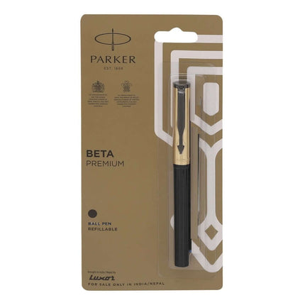 Parker Beta Premium Ball Pen | Coated Clip | Ink Colour - Blue