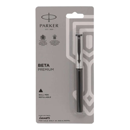 Parker Beta Premium Ball Pen | Coated Clip | Ink Colour - Blue