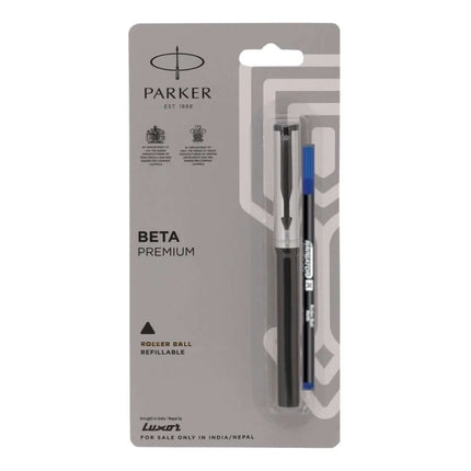 Parker Beta Premium Roller Ball Pen | Coated Clip | Ink Colour - Blue