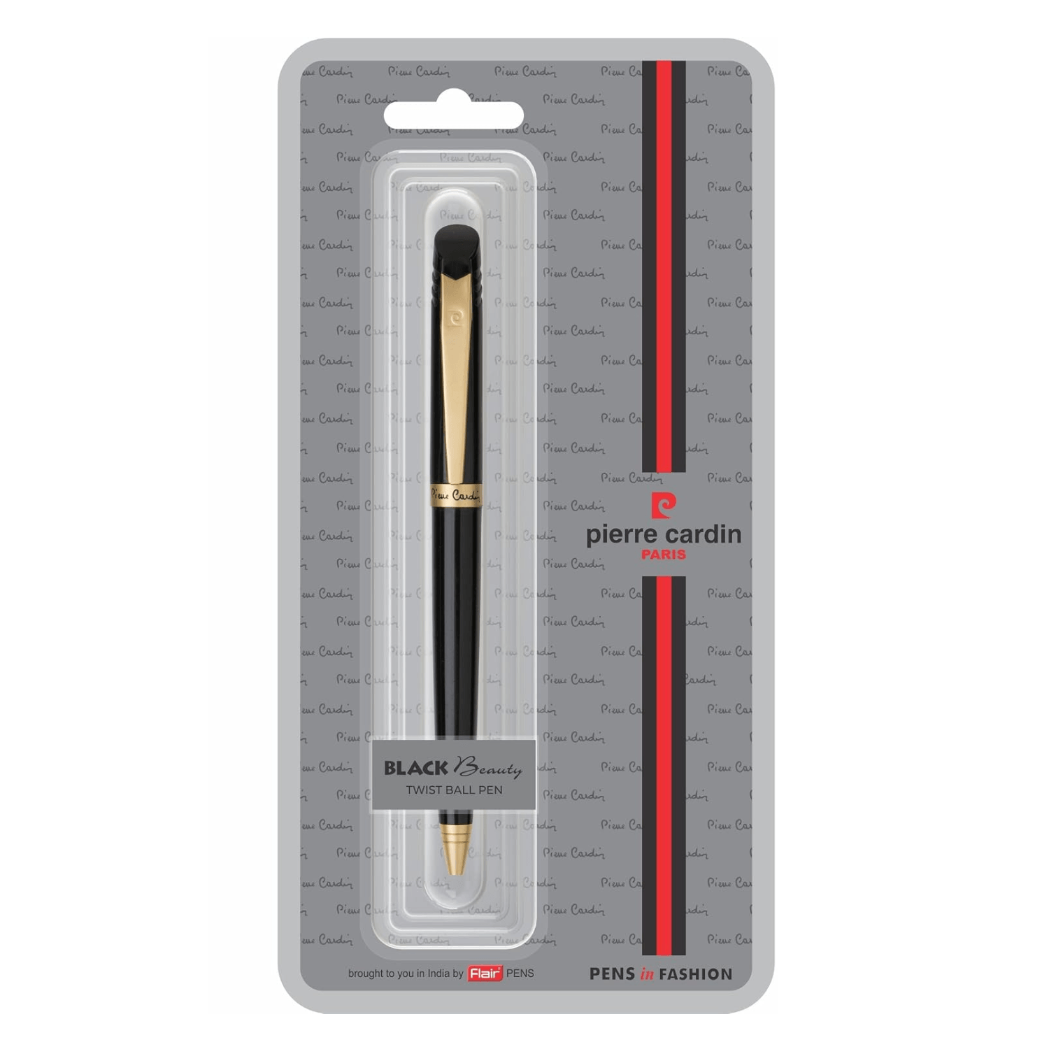 Pierre Cardin Black Beauty Ball Pen  | Ink Colour - Blue