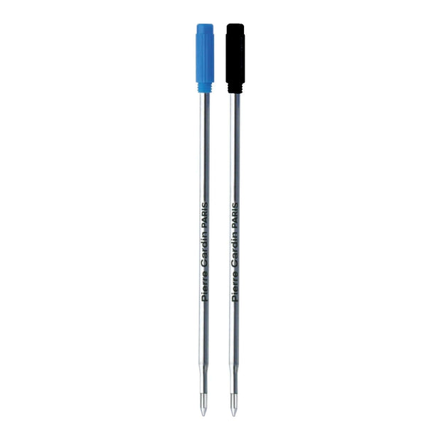 Pierre Cardin Black Beauty Ball Pen Refill | Ink Colour -  Blue and Black in blue and black colors.