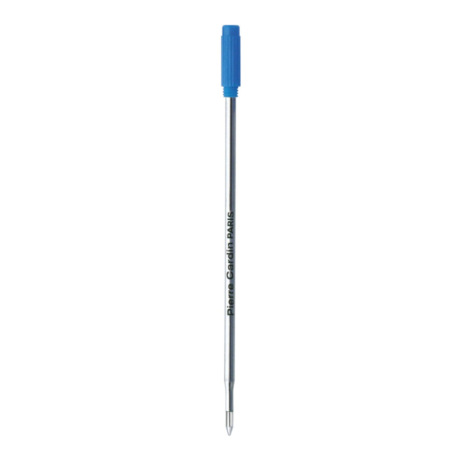 Pierre Cardin Black Beauty Ball Pen Refill | Ink Colour -  Blue and Black with blue cap and metal body