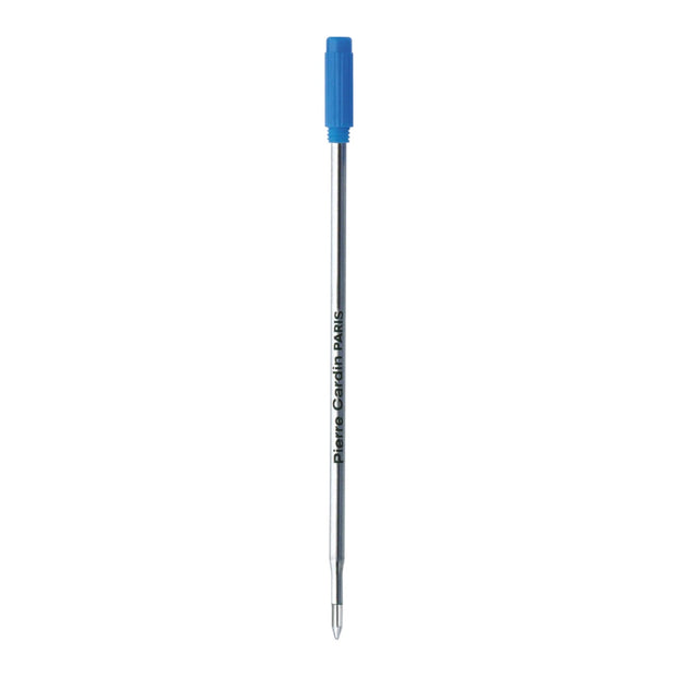 Pierre Cardin Black Beauty Ball Pen Refill | Ink Colour -  Blue and Black with blue cap and metal body
