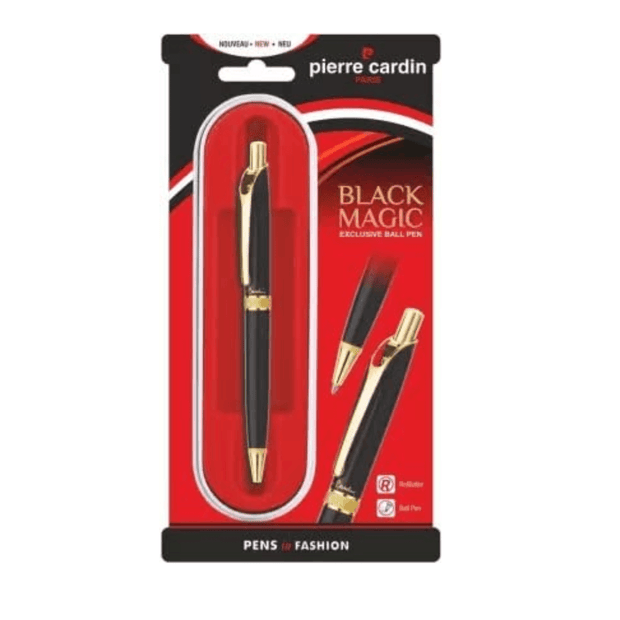 Pierre Cardin Black Magic Ball Pen | Ink Colour - Blue