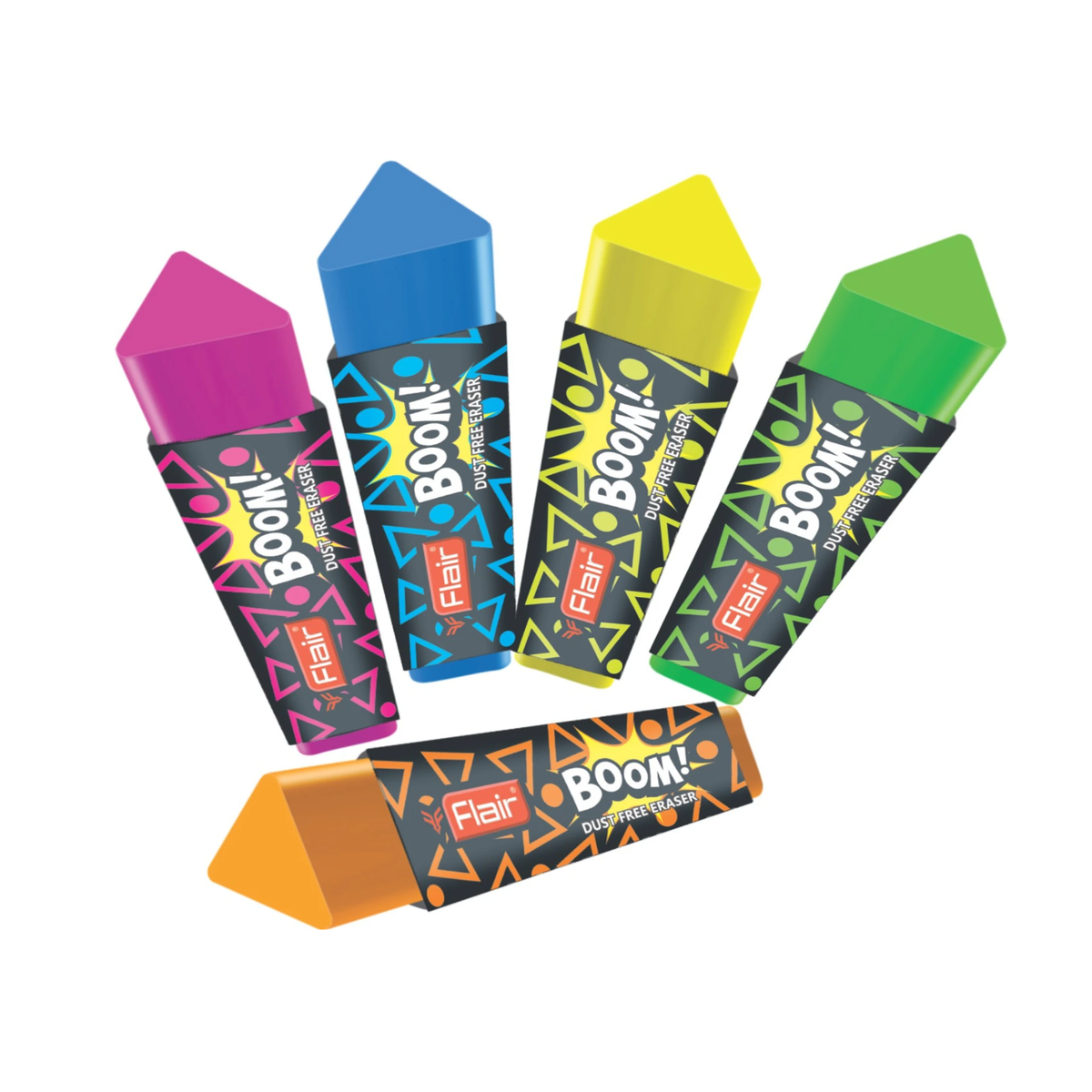 Flair Creative Boom Dust Free Eraser | Pack of 30