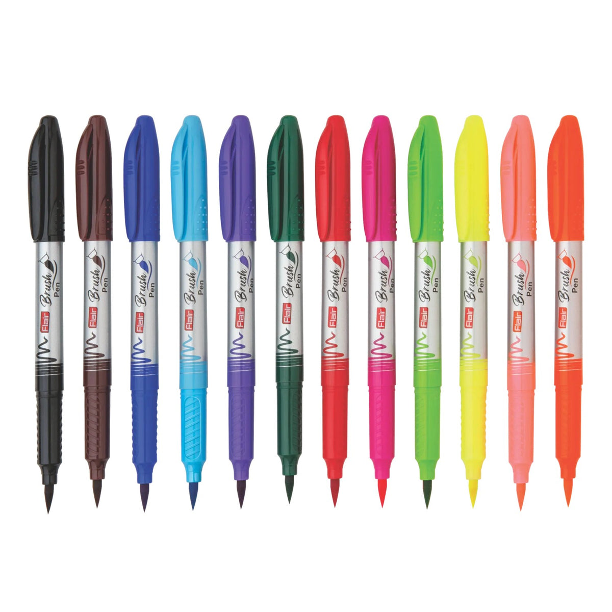 Flair Creative Brush Pen 12 Shades