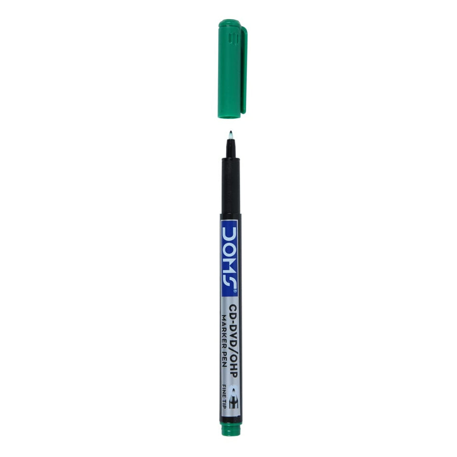 DOMS CD-DVD-OHP Marker | Ink Colour - Blue, Black, Red and Green