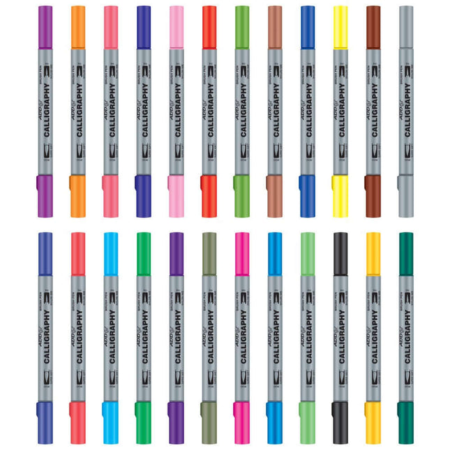 Add Gel Calligraphy Twin Tip Brush Pen Set