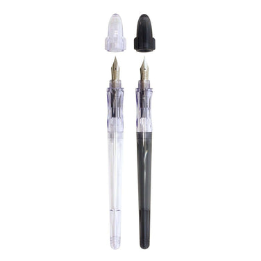 Pilot Calligraphy Fountain Pen Extra Fine | P-FP-60R, transparent design showing nibs and caps for lettering practice.