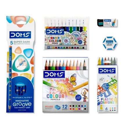 DOMS Champions Kit | Combination of 6 Stationery Items