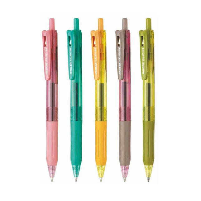 Hauser Clip-in Gel Pen | Ink Colour - Blue and other vibrant colors for precise writing.