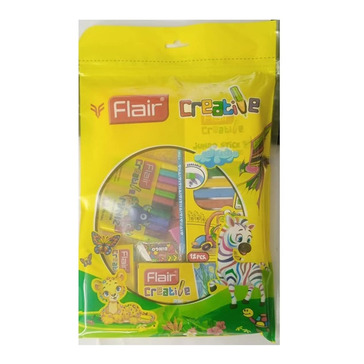 Flair Creative Colouring Kit | Assorted Set Of 9 Items