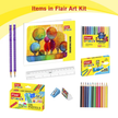 Flair Creative Colouring Kit | Assorted Set Of 9 Items