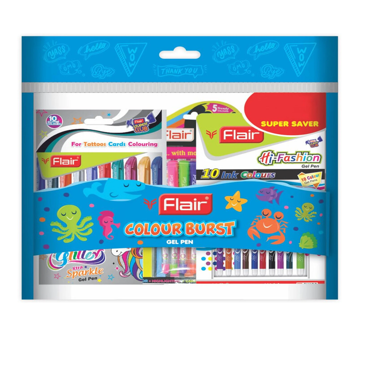 Flair Creative Colour Burst Set | Set of 25 Pens