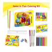 Flair Creative Colouring Kit | Assorted Set Of 11 Items