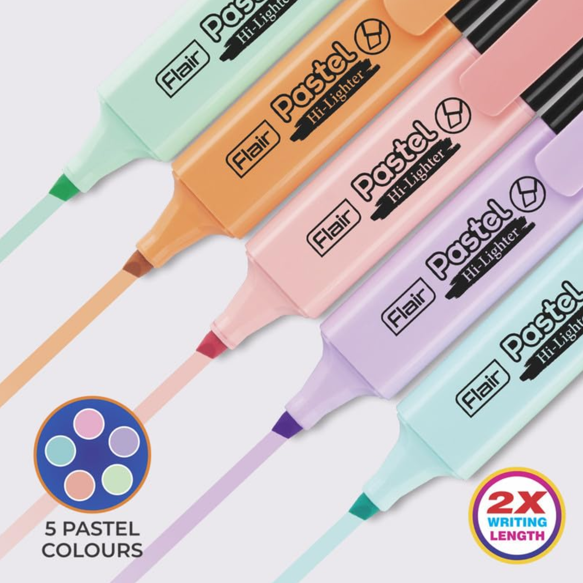 Flair Creative Pastel Highlighter | Set of 5 Shades