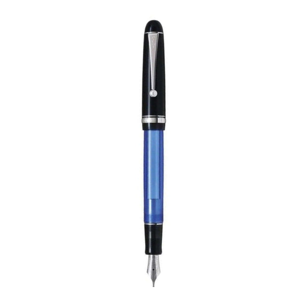 Pilot Custom 74 30th Anniversary Fountain Pen Set with blue resin and chrome details.