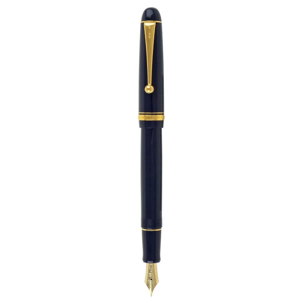 Pilot Custom 74 Dark Blue GT Fountain Pen with gold-plated trim and elegant design.