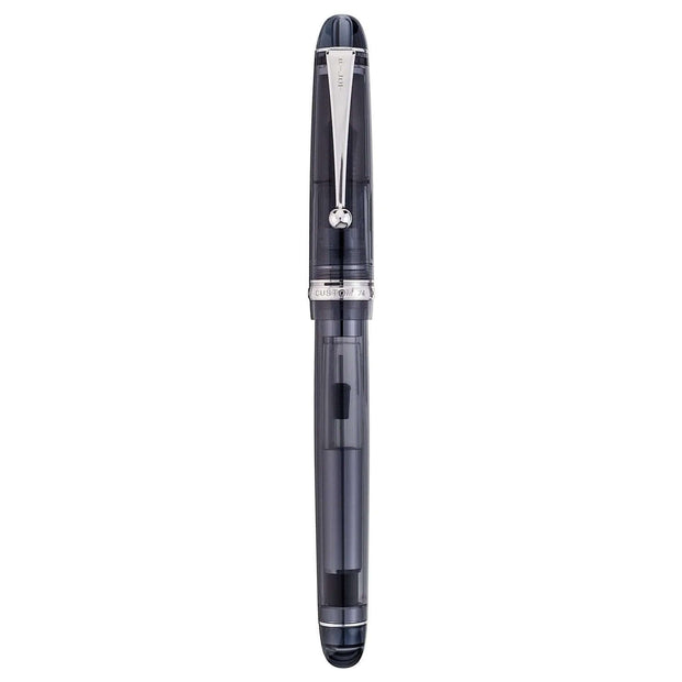 Pilot Custom 74 Tinted Black CT Fountain Pen with a sleek design and translucent finish.