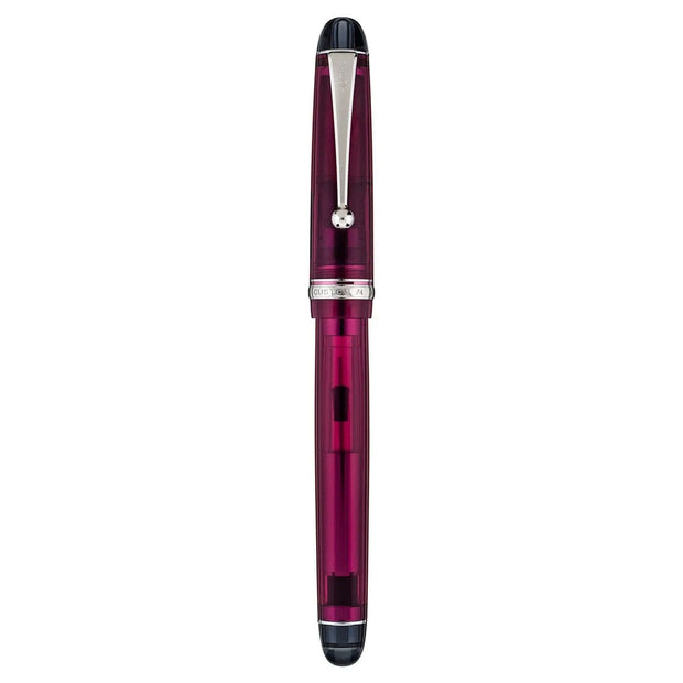 Pilot Custom 74 Tinted Wine Red CT Fountain Pen with a translucent wine red finish and iconic clip.