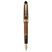 Pilot Custom 823 Amber Brown GT Fountain Pen showcased with elegant design and gold-plated trims.