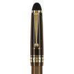 Pilot Custom 823 Amber Brown GT Fountain Pen close-up showing cap and gold trim details.