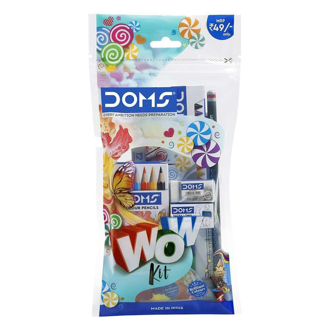DOMS Wow Kit | Combination of 7 Painting & Coloring Items Multicolor
