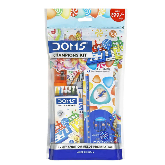 DOMS Champions Kit | Combination of 6 Stationery Items