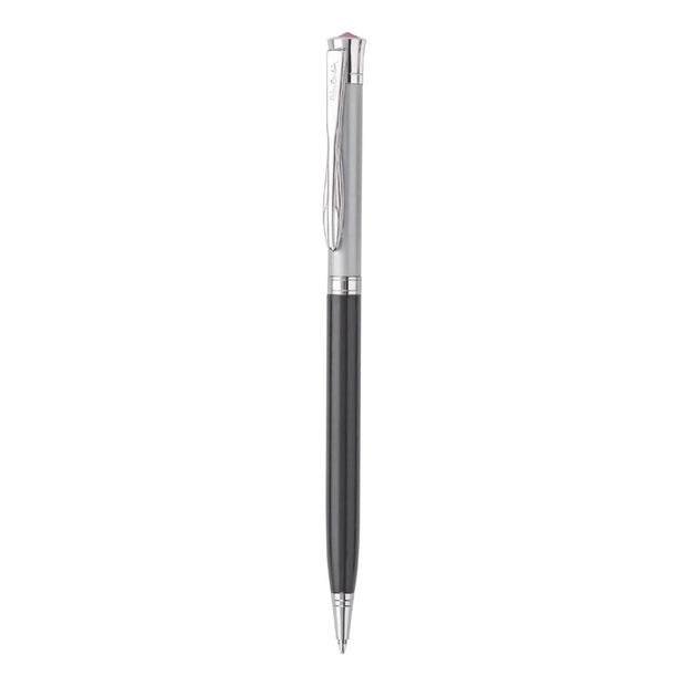 Pierre Cardin Dance Ball Pen in sleek black design with silver accents for smooth writing.