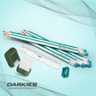 Hauser Artz Darkies Super Dark Pencil | Includes Scale, Eraser and Sharpener, showcasing pencils and accessories
