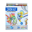 Doms Colour Pencil 24 Shades | Includes Sharpener