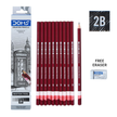 Doms Drawing Pencils | Pack of 10 | Includes Eraser