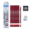 Doms Drawing Pencils | Pack of 10 | Includes Eraser