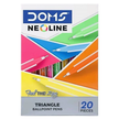 Doms Neoline Ball Pen | Pack of 20 | Ink Colour - Blue