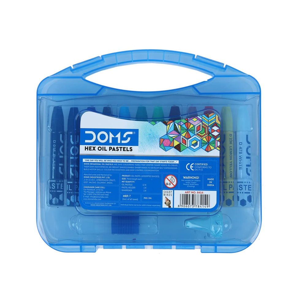 Doms Hexagonal Oil Pastels | Set of 12 Shades