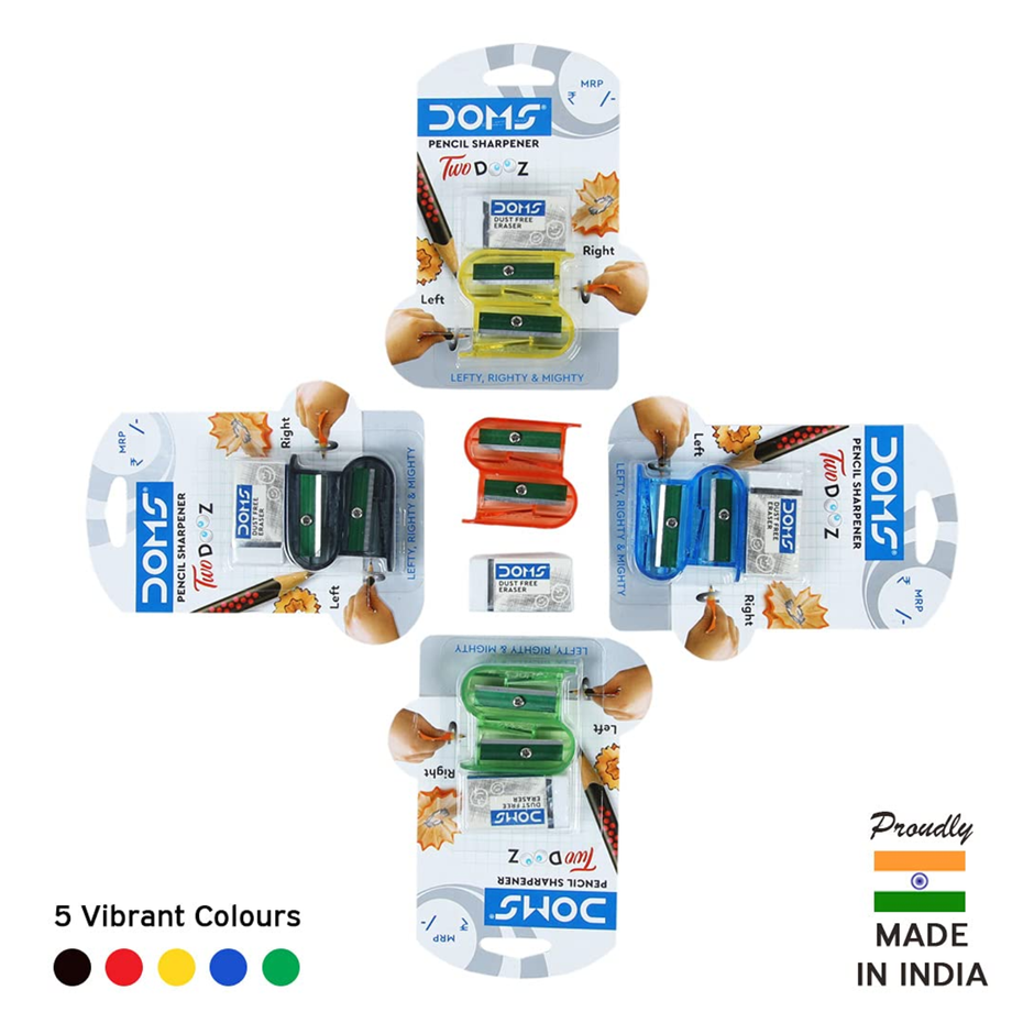 DOMS Two Dooz Pencil Sharpener | Pack of 1