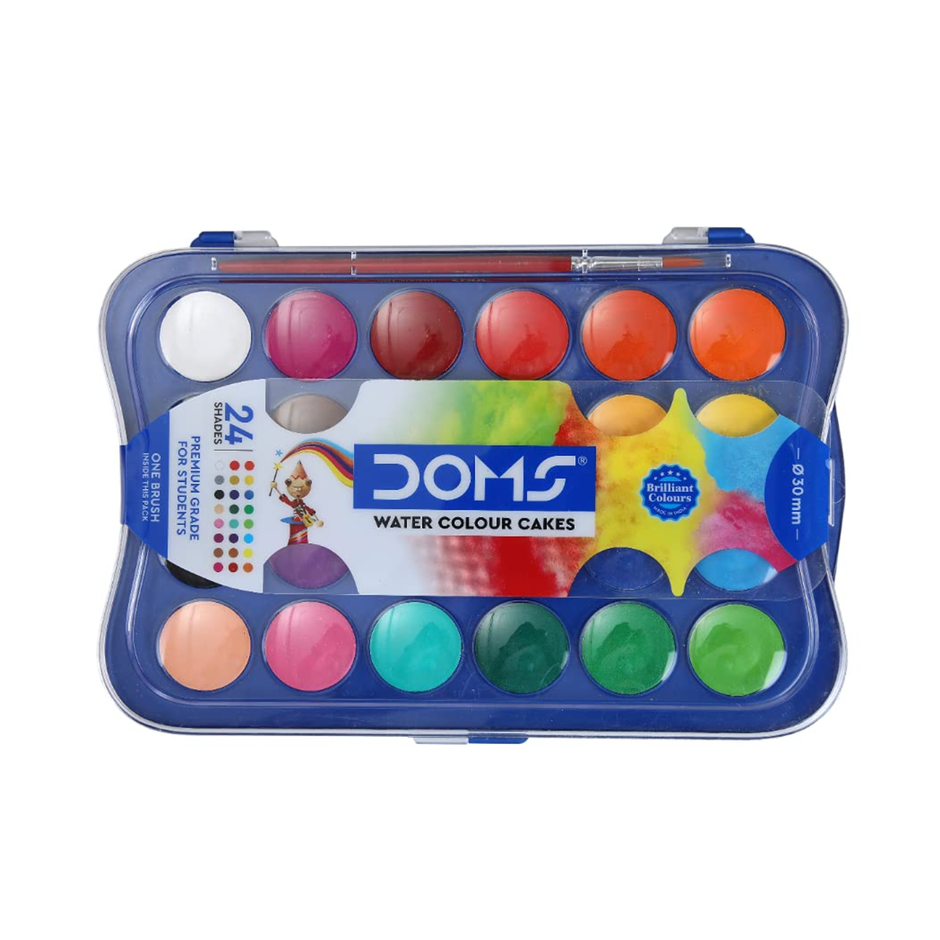 Doms Water Colour Cake 30MM | Set of 24 Shades