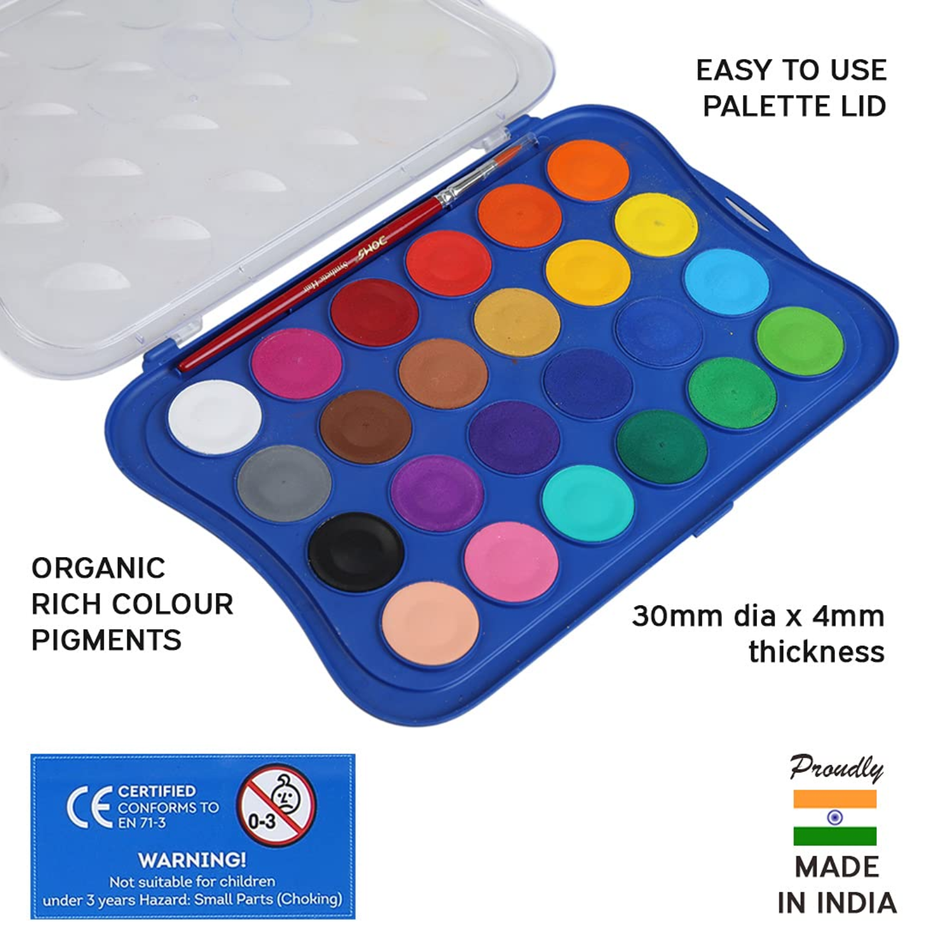 Doms Water Colour Cake 30MM | Set of 24 Shades