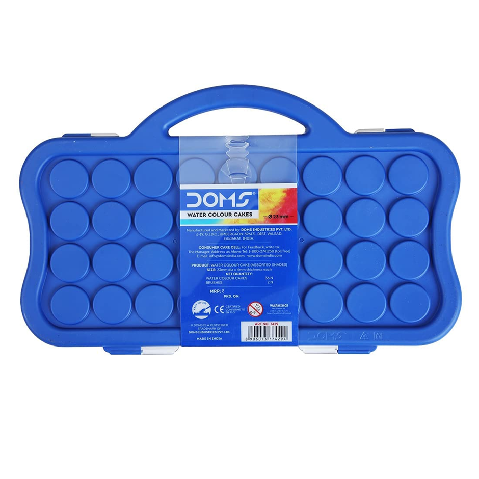 Doms Water Colour Cake 23mm | Set of 36 Shades