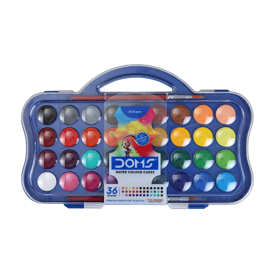 Doms Water Colour Cake 23mm | Set of 36 Shades
