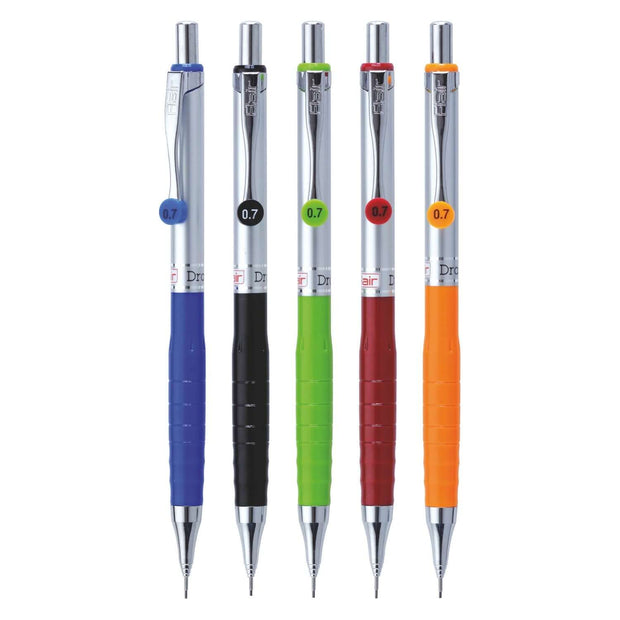Flair Creative Drafter Mechanical Pencil 0.7MM | Pack of 1 - set of five colorful mechanical pencils