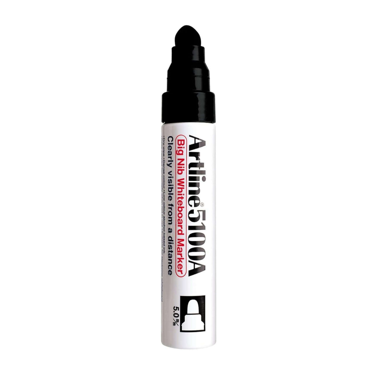 Artline EK-5100A White Board Marker | Ink Colour - Blue, Black, Red and Green - Bold writing with 5mm bullet tip.