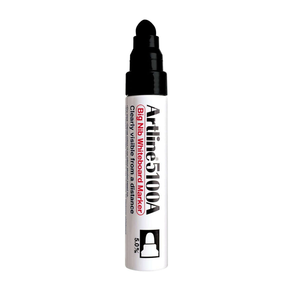 Artline EK-5100A White Board Marker | Ink Colour - Blue, Black, Red and Green - Bold writing with 5mm bullet tip.