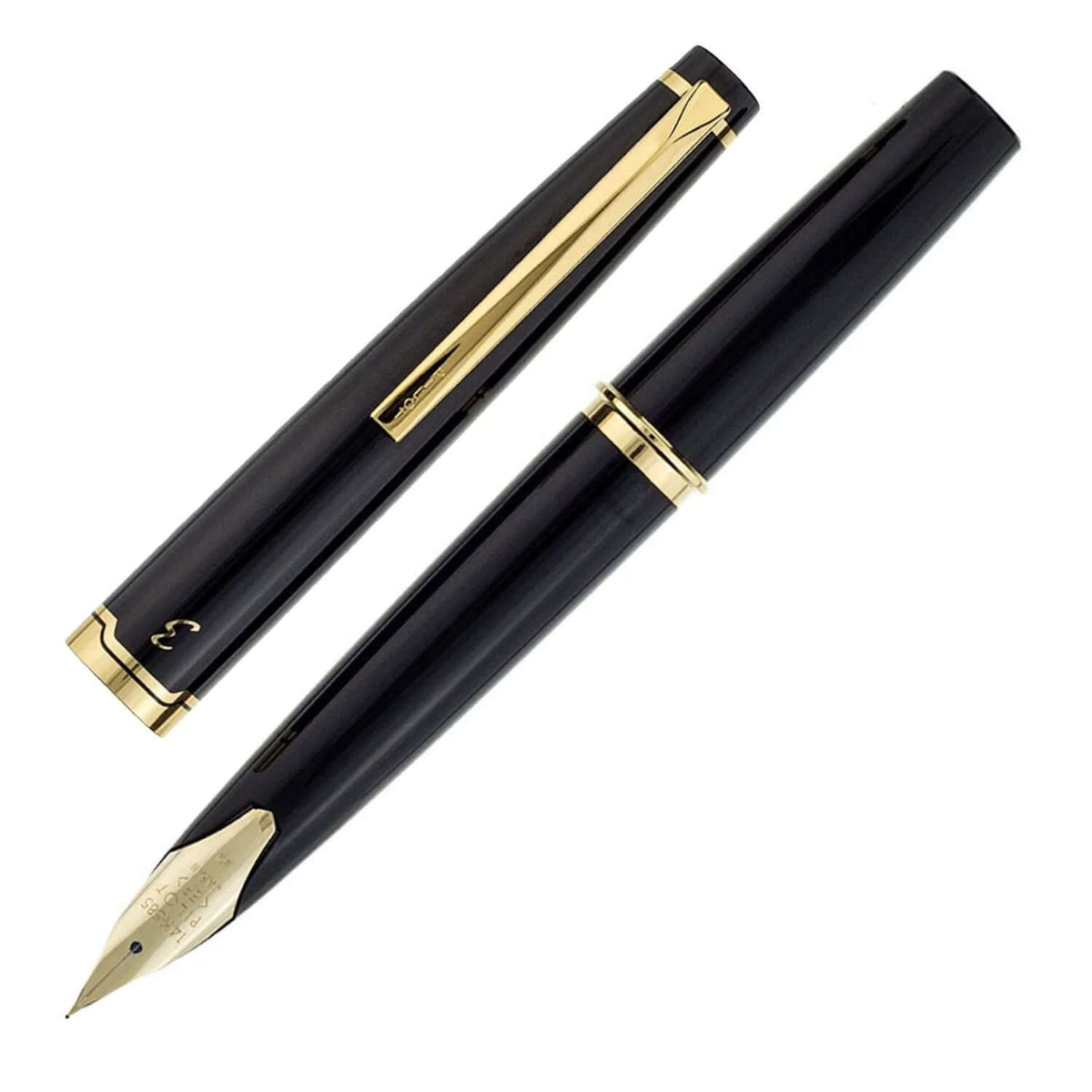 Pilot Elite 95s Black GT Fountain Pen showcasing premium resin and gold-plated trims, perfect for elegant writing.