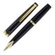 Pilot Elite 95s Black GT Fountain Pen showcasing premium resin and gold-plated trims, perfect for elegant writing.