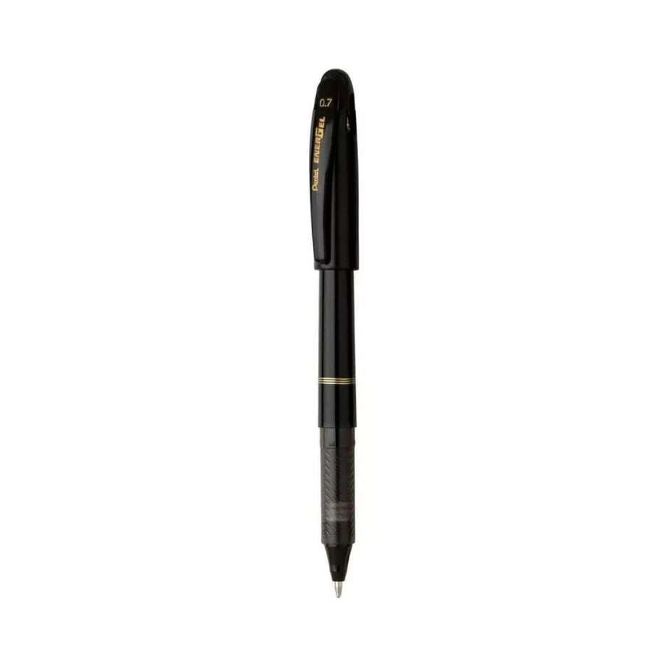 Pentel Energel BL117 Roller Gel Pen | Quick Dry Ink For Smudge-Free Writing in black color.